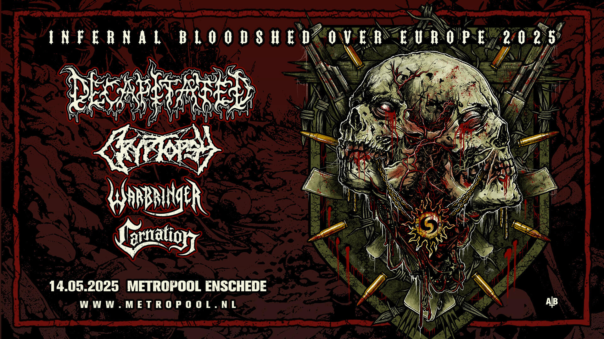 Decapitated + Cryptopsy + Warbringer + Carnation