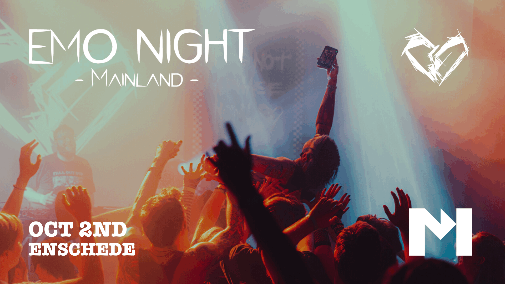 Emo Night Mainland in Metropool Saxion Stage, Enschede
