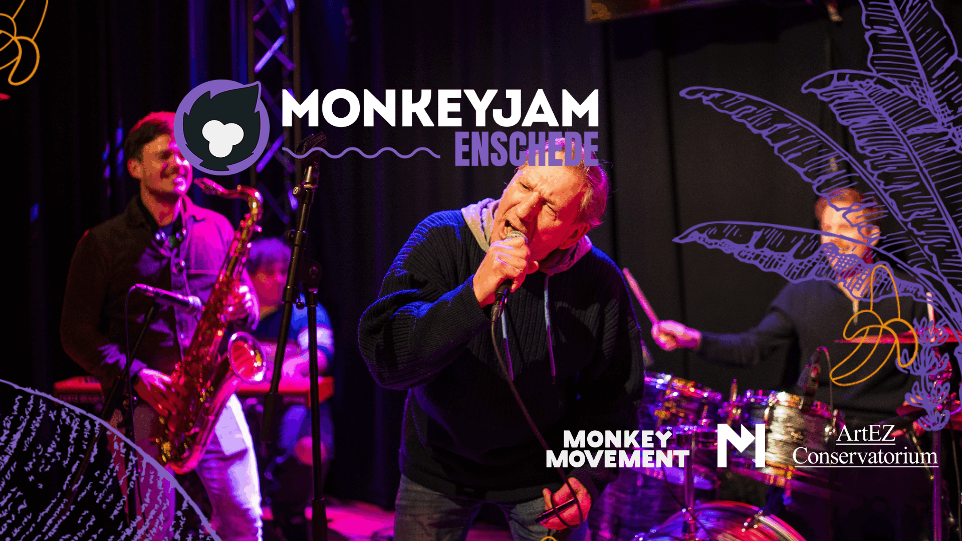 Monkeyjam in Metropool Muziekcafe, Enschede