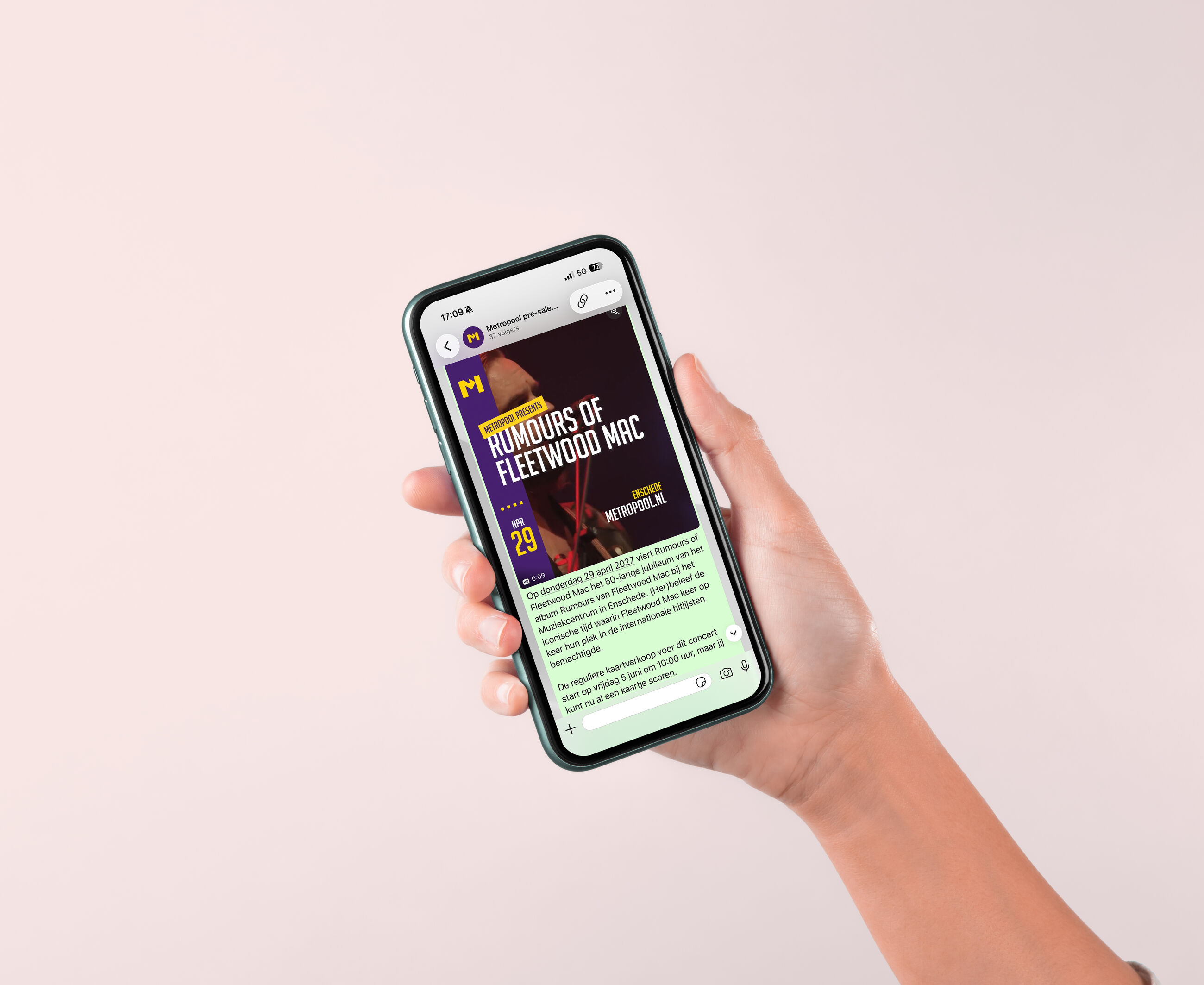 WhatsApp pre-sale alert